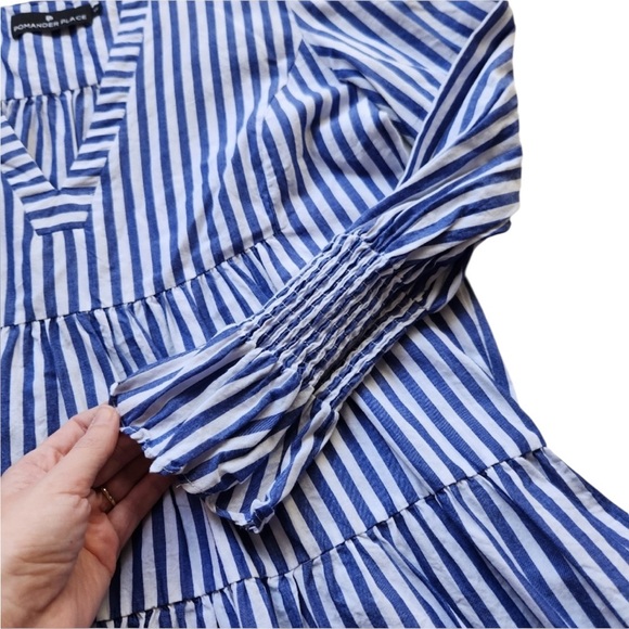 Tuckernuck Pomander Place Kenzo Dress – Blue Stripe – XS - Picture 7 of 7